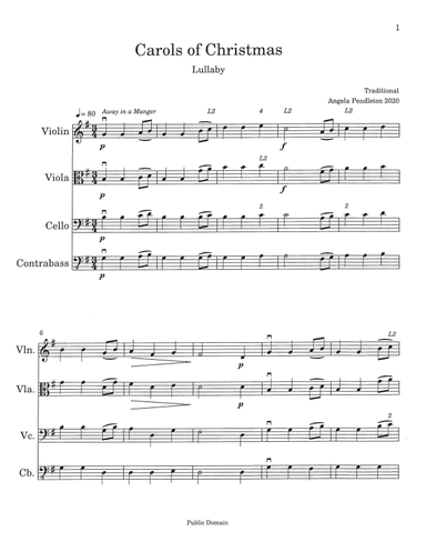 Carols of Christmas Lullaby (arr. Angela Pendleton 2020)