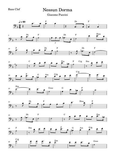 Nessun Dorma (arr. Fabio Eduardo de Oliveira)