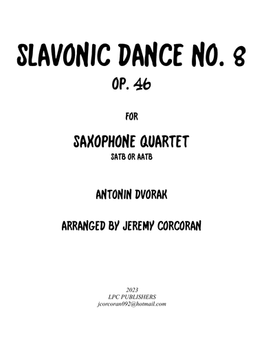 Slavonic Dance Op. 46 No. 8 (arr. Jeremy Corcoran)