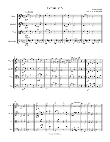 Ecossaise #5 (arr. Nick Lacanski)