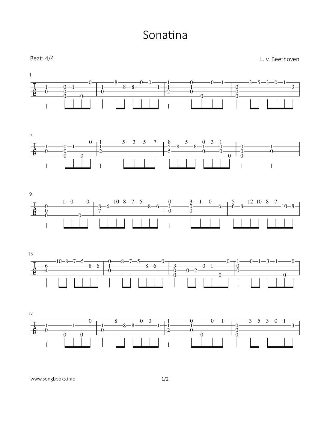 Sonatine in G (arr. Bettina Schipp)