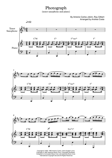 Photograph (arr. Andrea Costa)