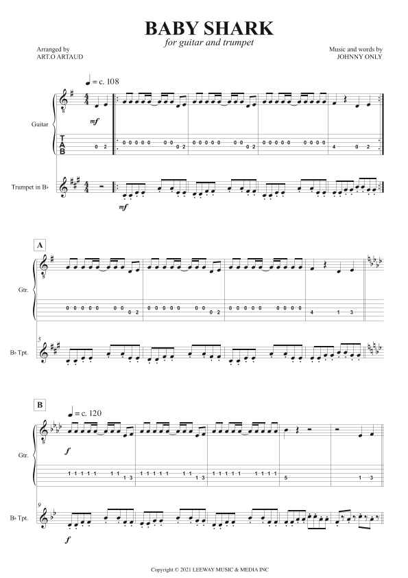 Baby Shark (arr. Art.o Artaud)