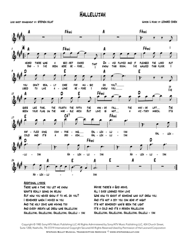 Hallelujah (arr. Stephen Bulat)