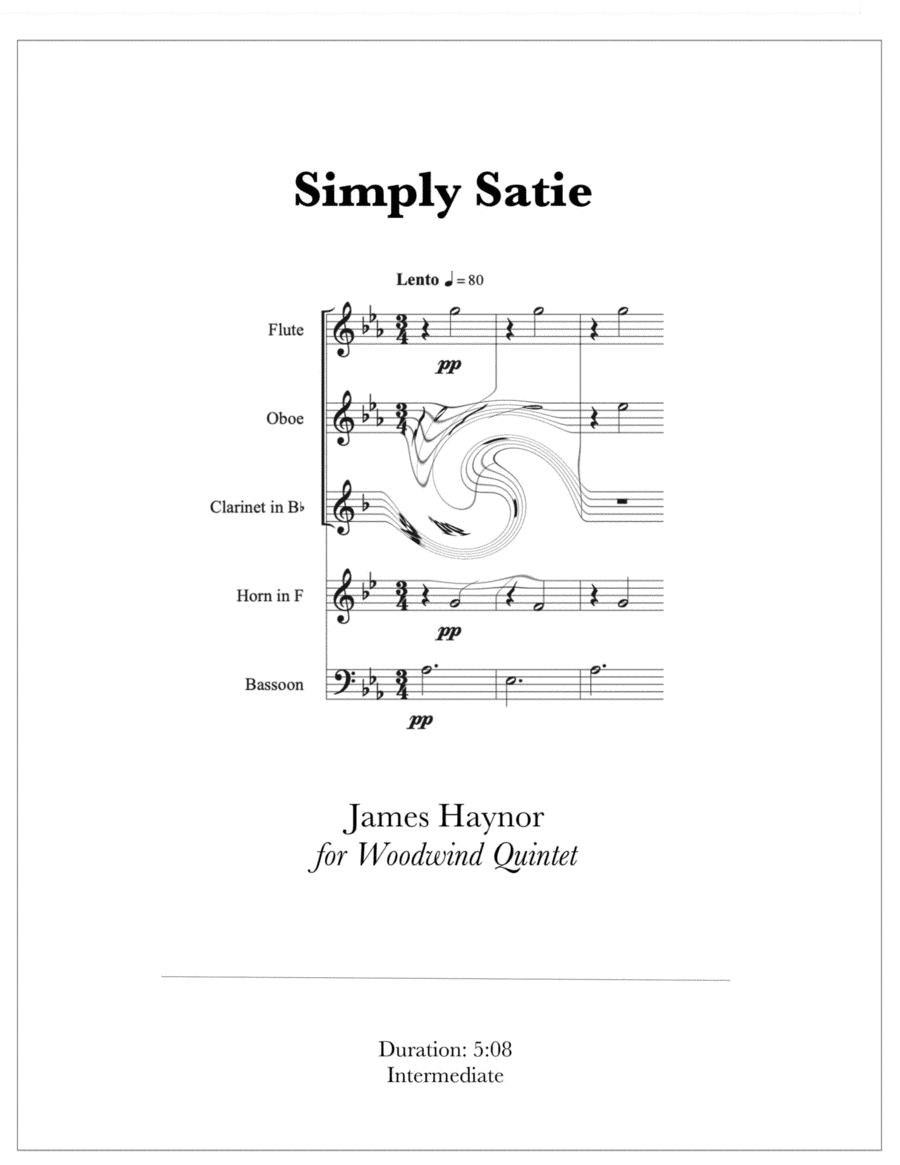 Simply Satie for Woodwind Quintet (arr. James Haynor)