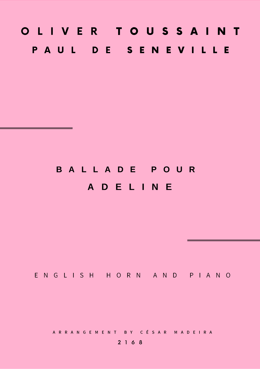 Ballade Pour Adeline (arr. César Madeira)