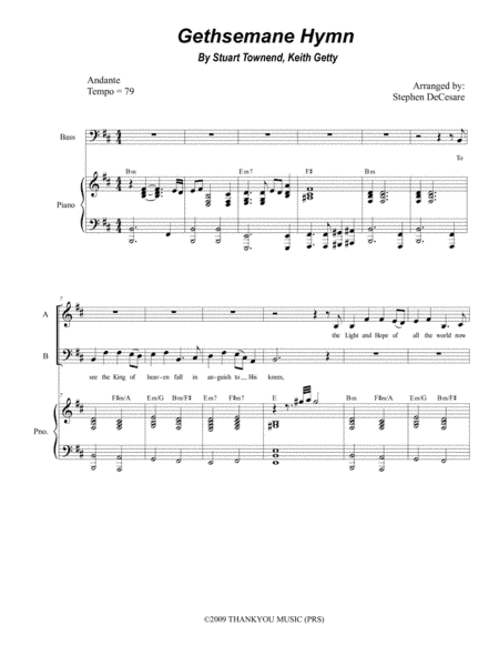 Gethsemane Hymn (arr. Stephen DeCesare)
