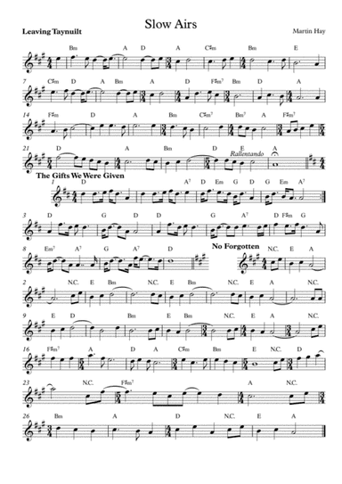 Ceilidh Music: Slow Airs (for end of the ceilidh) - Leaving Taynuilt, The Gifts We Were Given, No Fo