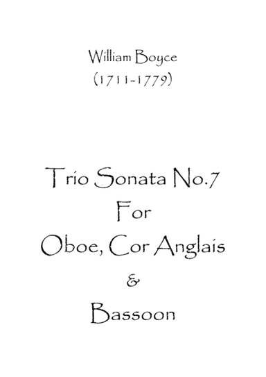 Trio Sonata No.7 (arr. Spence Bundy)