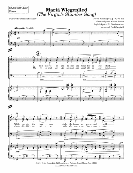 Mariä Wiegenlied (The Virgin’s Slumber Song) (arr. Paul Campbell / Studio Orchestrations)
