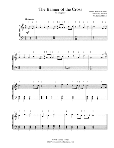 The Banner of the Cross - for easy piano (arr. Samuel Stokes)