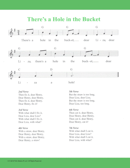 There’s a Hole in the Bucket (arr. Hal Wright)