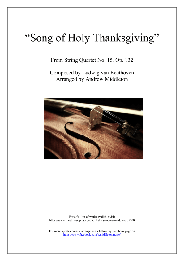 Song of Holy Thanksgiving (arr. Andrew Middleton)