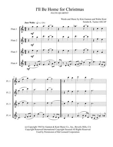 I'll Be Home For Christmas (arr. Sondra K. Tucker ASCAP)