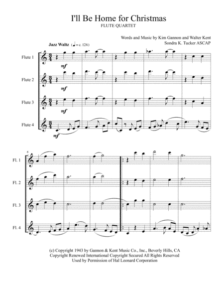 I'll Be Home For Christmas (arr. Sondra K. Tucker ASCAP)