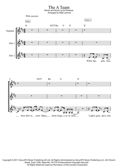 The A Team (arr. Matt Lammin)