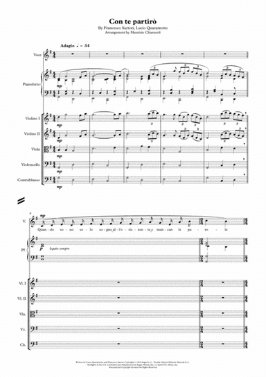 Con Te Partiro (time To Say Goodbye) (arr. Maurizio Chiavaroli)