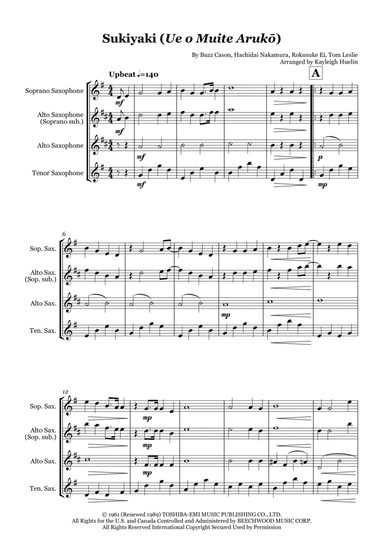 Sukiyaki (arr. Kayleigh Huelin)