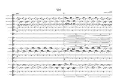 Bach BWV847 - Prelude in C Minor. Brass band arrangement. (arr. Rhodri Tomos)
