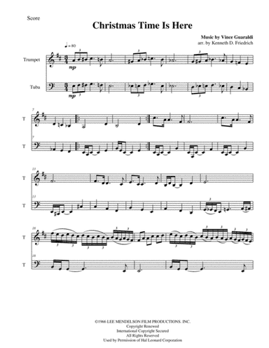 Christmas Time Is Here (arr. Kenneth D. Friedrich)