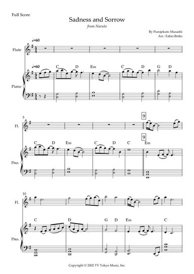 Sadness And Sorrow (arr. Fabio Britto)