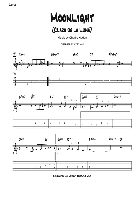 Moonlight (arr. Sven Bey)