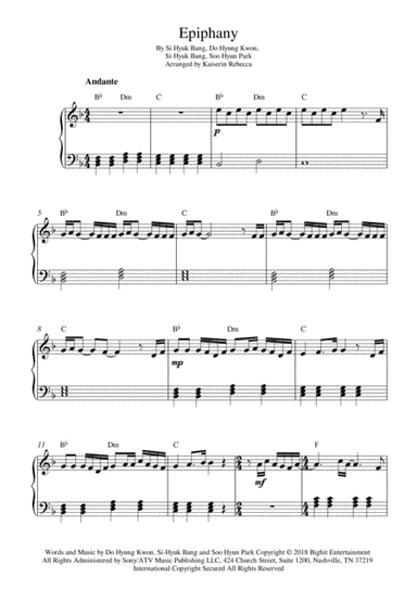 Epiphany (arr. Kaiserin Rebecca)