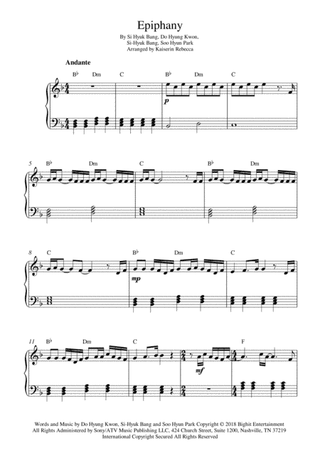 Epiphany (arr. Kaiserin Rebecca)