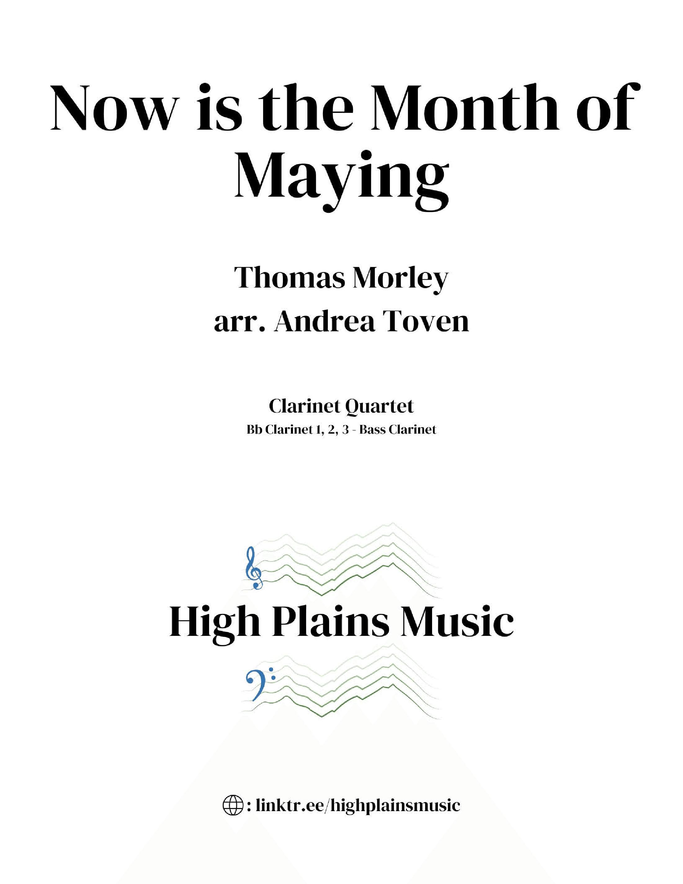 Now is the Month of Maying (arr. Andrea Toven)