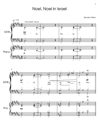 Noel, Noel in Israel! (arr. Brendan Wilson)