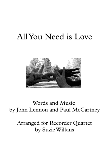 All You Need Is Love (arr. Suzie Wilkins)