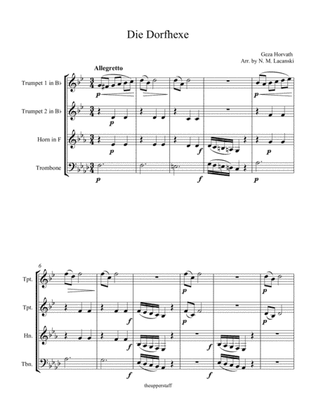 Die Dorfhexe (arr. Nick Lacanski)