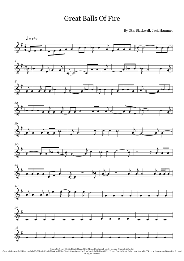 Great Balls Of Fire (arr. Fernanda Moura)