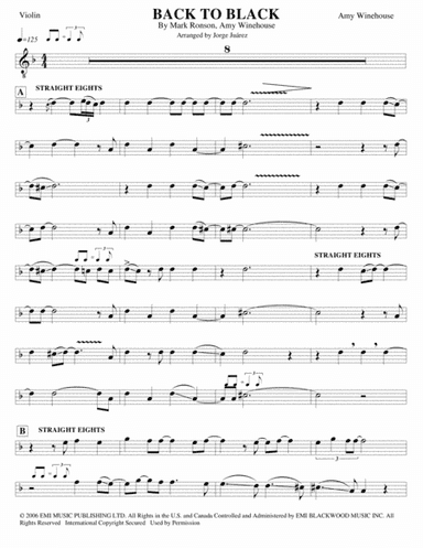 Back To Black (arr. Jorge Juárez)