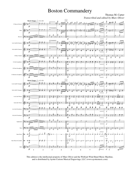 Boston Commandery (Masonic March) (arr. Marc Oliver)