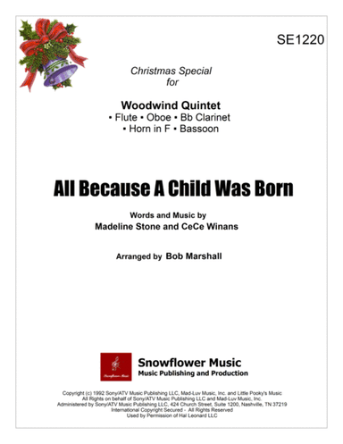 All Because A Child Was Born (arr. Bob Marshall)