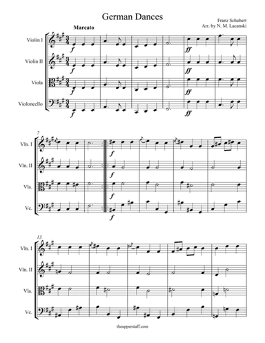 German Dances (arr. Nick Lacanski)