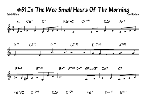 In The Wee Small Hours Of The Morning (arr. John Fries)
