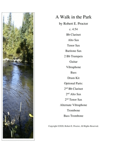 A Walk in the Park for Jazz Combo / Jazz Band