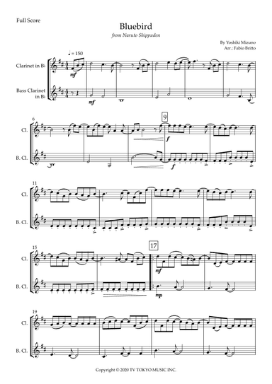 Ikimono Gakari's Blue Bird (arr. Fabio Britto)