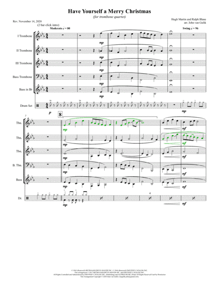 Have Yourself A Merry Little Christmas (arr. John van Gulik)