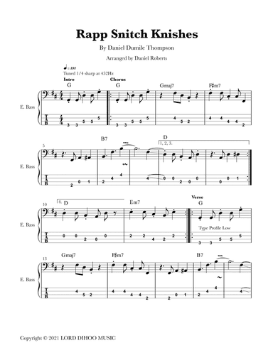 Rapp Snitch Knishez (arr. Daniel Roberts)