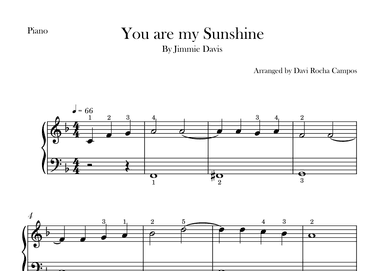 You Are My Sunshine (arr. Davi Rocha Campos)