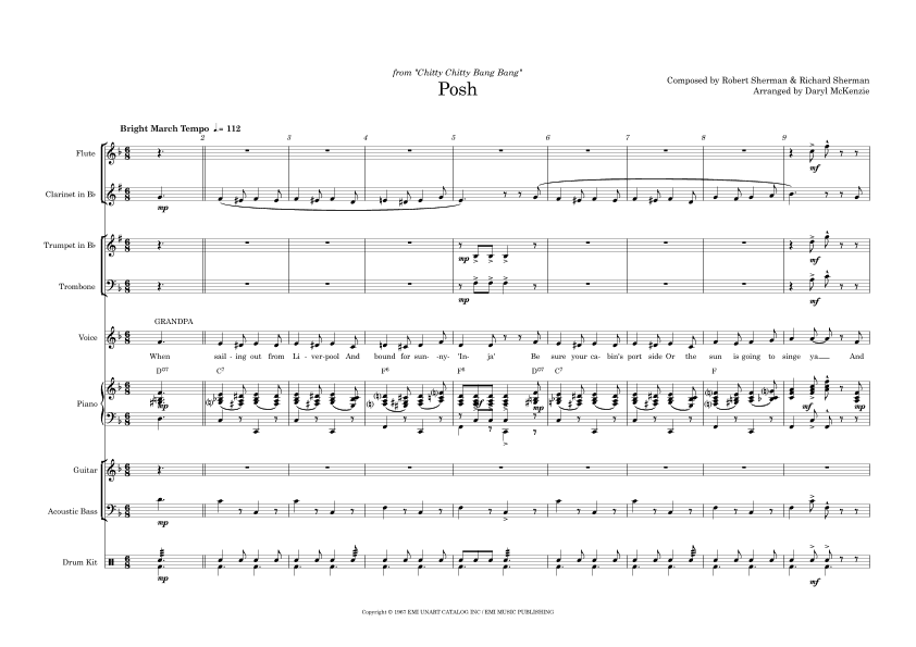 Posh (arr. Daryl McKenzie)