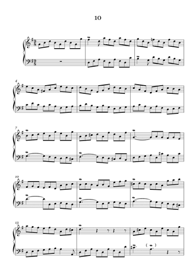 J.S.Bach:Two-Part Invention No.10