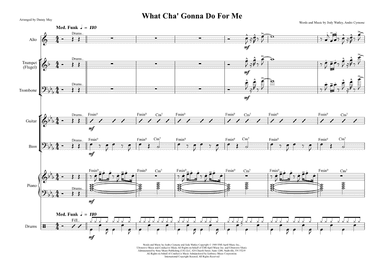 What Cha' Gonna Do For Me (arr. Danny May)
