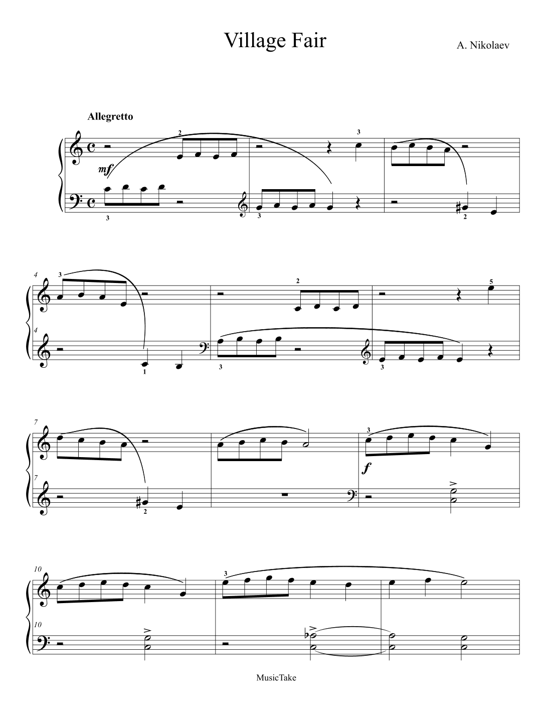 Village Fair (arr. Ben Choupak)