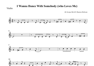 I Wanna Dance With Somebody (who Loves Me) (arr. Wesley S. SIlva)