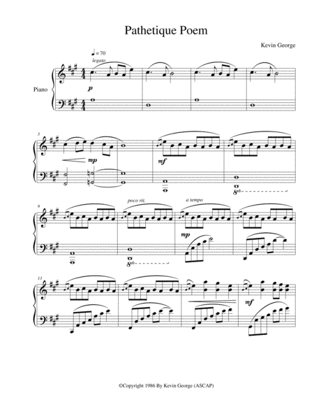 Pathetique Poem