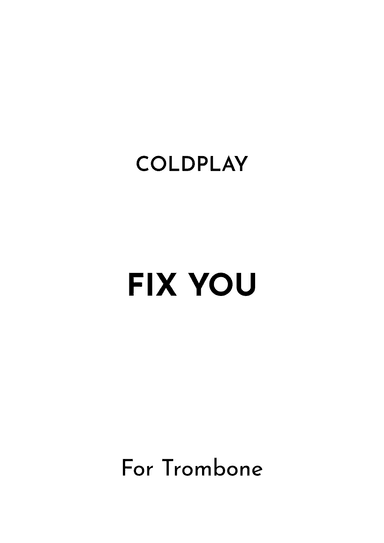 Fix You (arr. Jireh J.)